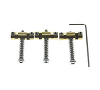 KAISH Set di 3 selle in ottone compensato stile barile sella ponte in ottone per tele/telecaster vintage