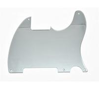 KAISH Silver Mirror 5 fori Tele Blank Pickguard Scratch Plate No Pickup Hole per Fender Esquire