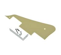 Kaish singolo crema 1 ply LP chitarra Pickguard con Chrome staffa per Epiphone Les Paul