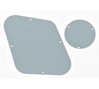Kaish solido bianco 1 ply LP interruttore controllo piastra posteriore piastra cavità copertura per USA Gibson Les Paul