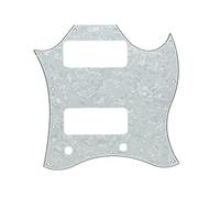 Kaish standard SG Special Full Face chitarra battipenna con pickup P90 buco bianco perla