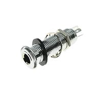 KAISH Stereo Rame Chitarra Basso 1/4" Barrel Jack Cilindro Ingresso Uscita Jack Jack con 4 Pin Stereo o Mono Jack Cromato