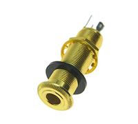 KAISH Stereo Rame Chitarra Basso Barrel Jack Cilindro Ingresso/Uscita Jack 4 Pin Oro
