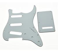 Kaish Strat Sss Pickguard e ST piastra posteriore tremolo copertura bianco 3 PLY