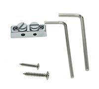 Kaish, supporto e chiavi a brugola per paletta di chitarra e basso, per tremolo Floyd Rose, cromato