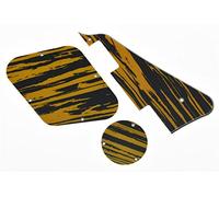 Kaish Tawny Stripe LP battipenna & interruttore piastra posteriore piastra cavità coperture per Gibson Les Paul