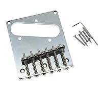 Kaish tele-canna Style Single Coil ponte chitarra con 6 sellini per Telecaster cromato