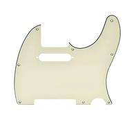 KAISH Tele Style Chitarra Pickguard TL Pick Guard con Pickup Montaggio Fori per viti per Tele/Telecaster invecchiato Bianco 3 strati
