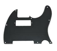 KAISH Tele Style Pickguard Plettri per chitarra Guardia Scratch Plate con Mini Humbucker Pickup Foro per Tele/Telecaster Nero a 3 strati