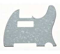 KAISH Tele Style Pickguard Plettri per chitarra Guardia Scratch Plate con Mini Humbucker Pickup Foro per Tele/Telecaster Bianco Perla