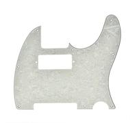 KAISH Tele Style Pickguard Plettri per chitarra Guardia Scratch Plate con Mini Humbucker Pickup Foro per Tele/Telecaster Perla invecchiata