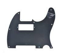KAISH Tele Style Pickguard Plettri per chitarra Guardia Scratch Plate con Mini Humbucker Pickup Foro per Tele/Telecaster Nero Opaco