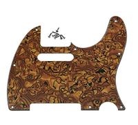 Kaish Tiger Stripe tele chitarra battipenna scratch piastra per Fender Telecaster