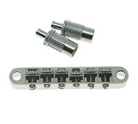 KAISH Tune-O-Matic - Cavalletto da sella cromato per chitarra Epi Les Paul, SG, Dot, Bigsby con pali filettati M8