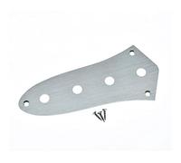 KAISH USA Specs Metal J Bass Control Plate Alluminio Anodizzato Jazz Bass JB Piastra di controllo con 3/8 "CTS Pot Hole per Americano/Messicano Jazz Bass Argento