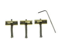 Kaish vintage compensato tele ponte in ottone sella, Chrome Screws