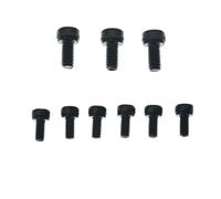 Kaish, viti di montaggio per selletta del ponte tremolo in acciaio inossidabile, dadi di bloccaggio per chitarra, dadi di bloccaggio per FR Nero