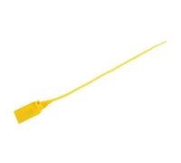 kaisudiap, 100pcs, per le cravatte con zip in plastica usa e getta, per etichetta per etichette per la borsa delle scarpe da valigia (Giallo)
