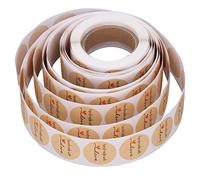 KaisudiAP Adesivi in carta Kraft, per l'etichettatura degli alimenti, design fatto a mano con amore, adesivi per etichette di cancelleria a forma di cuore carino, adesivo