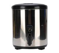 kaisudiAP Dispenser Per Bevande Isolato, Per Bevande Calde E Fredde, Acciaio Inossidabile 304, Grande Capacità Da 6 Litri, Per Zuppa Di Succo Di Tè Al Latte, Design Portatile, (Argento)
