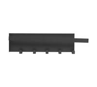 kaisudiAP Portaoggetti laterale per frigorifero Portaoggetti magnetico pieghevole multiuso di grande capacità per frigorifero con ganci (Nera)