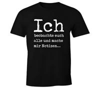 KAISUO Funny Men's T-Shirt with Saying I Watch You all And Make Myself Black XXL