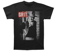 KAISUO John-Wayne-Men-s-Grit-T-Shirt-Black-Mens-Clothes-Funny-T-Shirts Cotton Black M