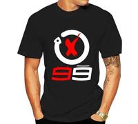 KAISUO Jorge-Lorenzo-99-Logo-T-Shirt-Men-T-Shirt-Cool-Black-Summer-Clothing-Custom-Racer-Tops Black XL