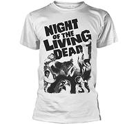 KAISUO Night of The Living Dead Poster White Men T-Shirt White XL