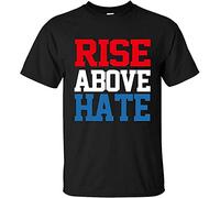 KAISUO XIAOWA Men's Jo%hn Cena Rise Above Hate Cotton T-Shirt Black L