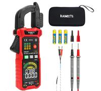 KAIWEETS KC602 pinza amperometrica digitale intelligente, 6000 conteggi True-RMS, gamma automatica, corrente AC/DC, funzione di rilevamento NCV