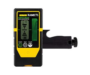 KAIWEETS LR100G Rilevatore Laser, Solo Compatibile con KT360A, Display LCD Doppio, LED su Entrambi i Lati, Segnale Acustico Regolabile, Portata Fino a 60 m, Con Morsetto Stabile