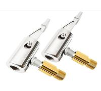 kaiyaya 2 Pezzi Kit Gonfiaggio Pneumatici Auto Ugello di gonfiaggio dell'Aria Portatile Mandrini ad Aria Accessori Clip per Pompa dell'Aria per Auto Pompa Auto Accessori per Moto Auto Non sgonfiare