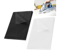 kaiyaya 2 Pezzi Tessuto Interfaccia Fusibile 200 X 100cm 55g/M², Teletta Termoadesiva per Tessuti Tela Adesiva di Interfacciamento Fusibile per Tessuti Cucito, Lavori Artigianali, Collari E Vestiti