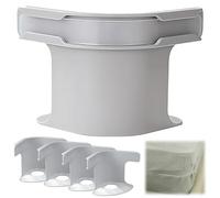 KAIYAYA 4 pezzi Lenzuolo con angoli elasticizzati con strisce di chiusura, supporto per materasso contro lo slittamento, lenzuolo resistente, lenzuolo ad angolo per tutte le dimensioni del materasso