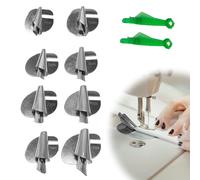 KAIYAYA 8 Pezzi Piedino Per Orlo Arrotolato,Sewing Rolled Hemmer Foot Rolled Hem Piede Orlo Rotolato da Cucire Presser Foot Piedini per Macchine da Cucire Domestiche e Industriali (3-10mm)