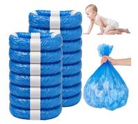 KAIYAYA Ricarica Mangiapannolini,15 Pezzi Sacchetti Mangiapannolini,4,5m Sacchetti Mangia Pannolini Antiodore Inodore Addensata Compatibile con Angelcare,Litter Locker