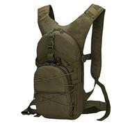 Kaiyei Zaino militare mimetico da 15 l per bicicletta, casual, impermeabile, multitasca, durevole, da viaggio, tattico, trekking, alpinismo, sport, piccola borsa, Verde militare