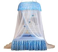 Kaiyei Zanzariera universale per letto matrimoniale, letto singolo, culla, cupola, con gancio adesivo, decorazione per camera da letto, palazzo, stile europeo, bianco, 120 cm × 200 cm