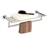 KAIYIDA Mensola-Mensola for il bagno, Mensole galleggianti Mensole portaoggetti a parete con barra portasciugamani