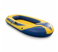 KAIYUEMAOYI Gommone Gonfiabile e per 3 Persone, Barca Gonfiabile in PVC con 4 Camere d'Aria, Gommone 230 per due persone + pompa manuale