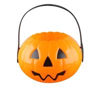 KAIYUEMAOYI Halloween Candy Bucket Secchiello Porta Dolci Jack Borsa Zucca Contenitore Caramelle Materiale Durevole Pp Design Portatile Adatto per, Arancia