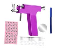KAIYUEMAOYI Kit per Piercing All'orecchio Che Include Un Dispositivo Versatile per La Foratura, Orecchini alla Moda, Chiusure Resistenti E Una Penna per Marca, Stile C