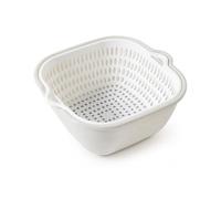 KAIYUEMAOYI pasta da Cucina Doppio Strato, Beccuccio di scarico, Contenitore per lavaggio, Risciacquo di alimenti, Per ha fretta, style to 1