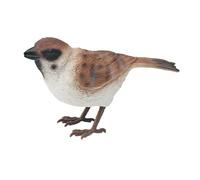 KAIYUEMAOYI Statuetta di Uccello in Miniatura, Statuetta di Animale Raffigurante Un Uccello, Modello in PVC Dipinto a Mano per Apprendimento Educativo, Presentazi, passero