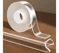 KAIYUER 2 cm x 2 m, striscia protettiva trasparente per bordi taglienti, autoadesiva, protezione paraurti per armadietti, porte, scrivanie, tavoli in vetro, mobili, letto, piano di lavoro della cucina