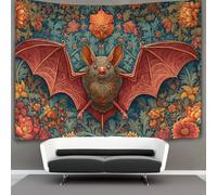 kaiyun 130cmx150cm Stile medievale Arazzo Da Parete Un pipistrello con le ali spiegate Telo Da Parete Bambini Arte Muraria Per Soggiorno Camera Da Letto Dormitorio Decorazione