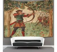 kaiyun 70cmx100cm Arte Arazzo Da Parete Robin Hood Arcierey Telo Da Parete Bambini Artee Muraria Per Soggiorno Camera Da Letto Dormitorio Decorazione