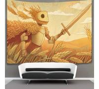 kaiyun 70cmx100cm Campo di Grano Dorato Arazzo Da Parete Cavaliere dell'avena Telo Da Parete Bambini Arte Muraria Per Soggiorno Camera Da Letto Dormitorio Decorazione
