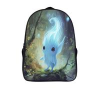 kaiyun Adorabile Fuoco Blu Zaini Per Bambini,Magia Forestaa Zaino Scuola Elementare,Borsa Scuola Materna Nido,Zainetto Asilo Bambino,16 inch